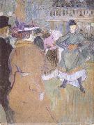 Henri de toulouse-lautrec Pa Moulin Rouge Kadrilj borjar oil painting